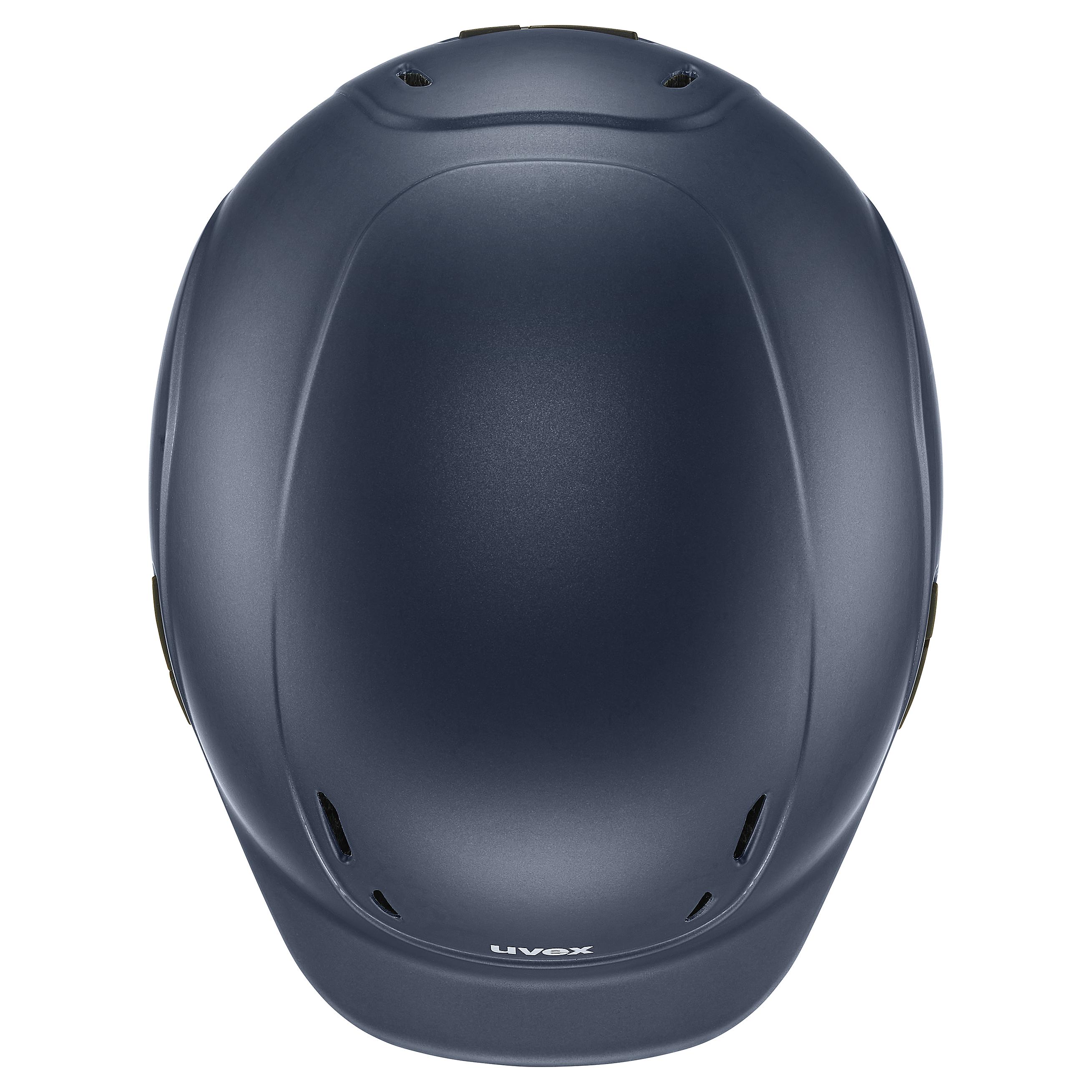 Uvex - Matowy granat - Regulowany dziecięcy kask jeździecki rozmiar 49-54 cm